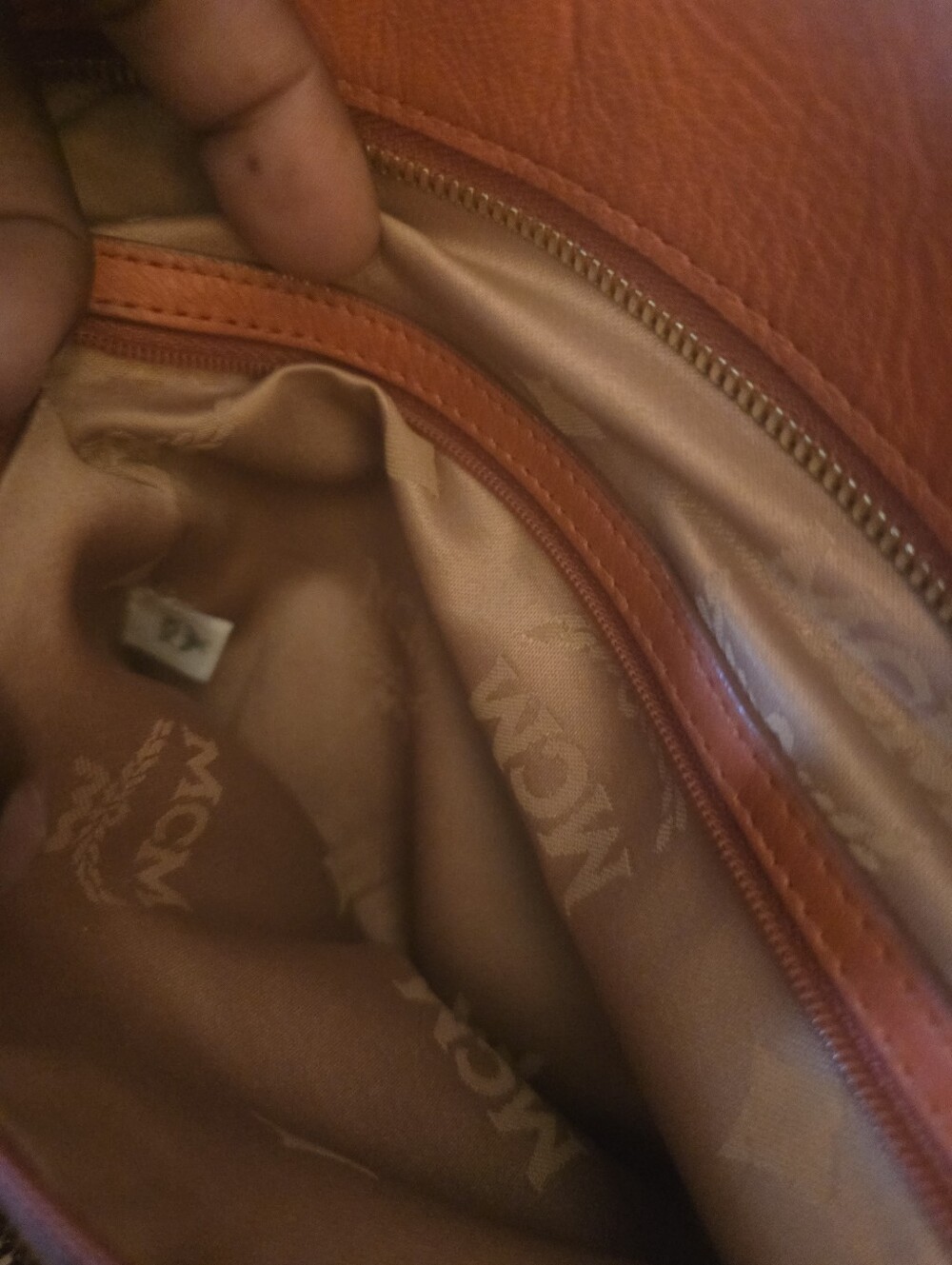 MCM EUC Orange Leather Women's Bag - Picture 5 of 14